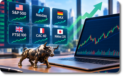 Meilleurs brokers pour le trading des indices boursiers